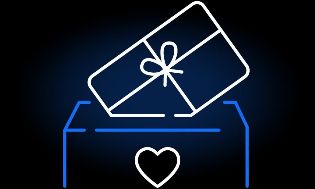donation gift card icon