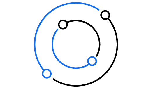 business intelligence unified payments data circular icon
