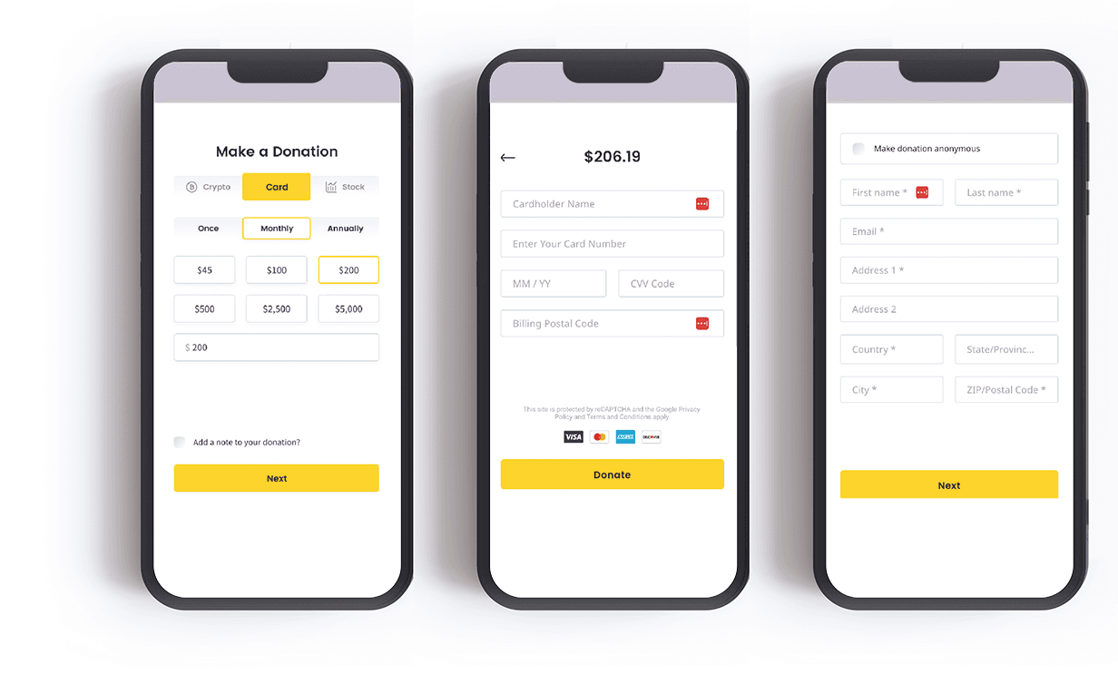 Non-profit payment and donation solutions from 4Hand