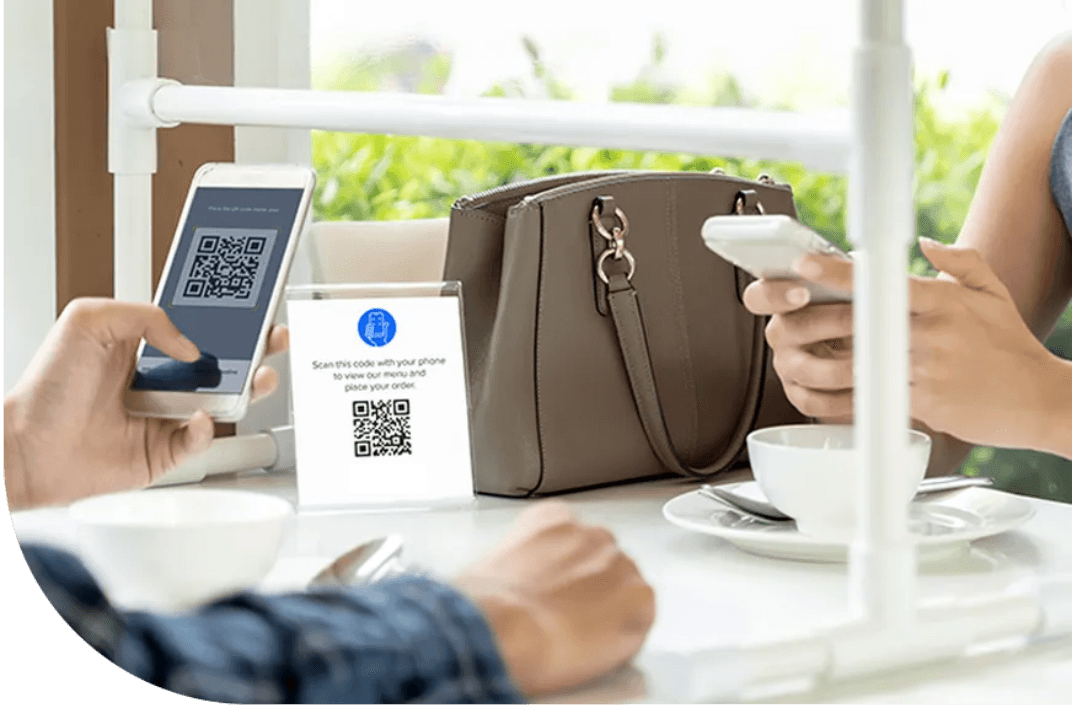 Ordering at restaurant with a QR code