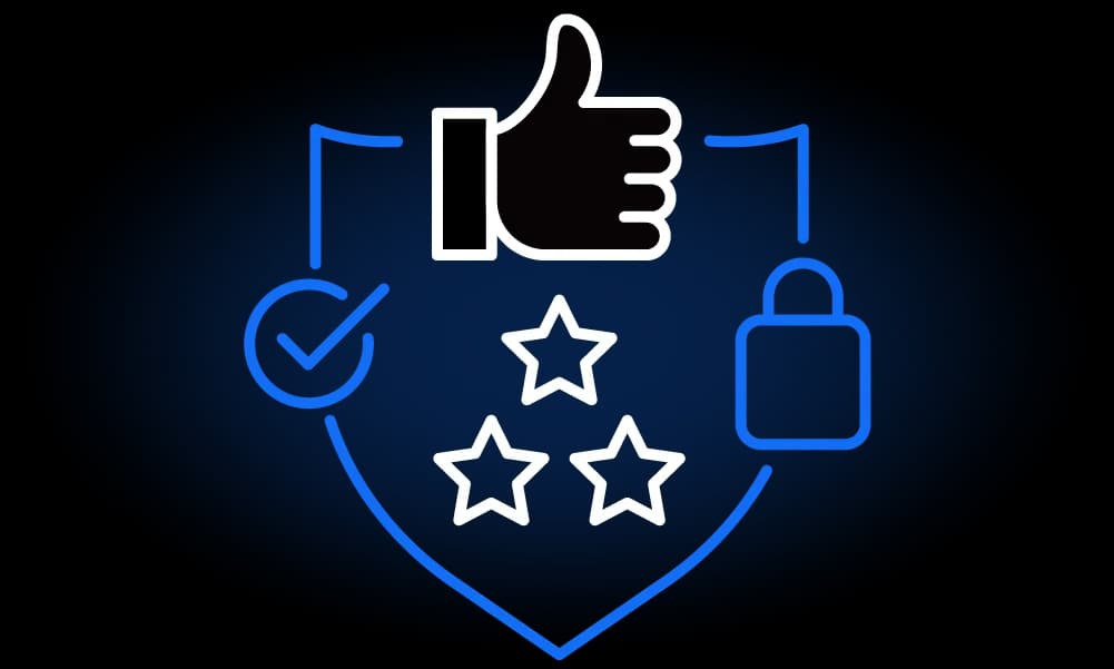 Thumbs up security icon