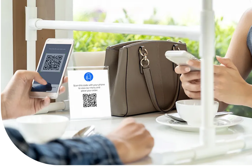 Ordering at restaurant with a QR code